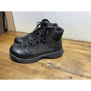 Bates Tactical Boots Mens Size 7.5 Extra Wide Black Side Zip Safety Toe E03164